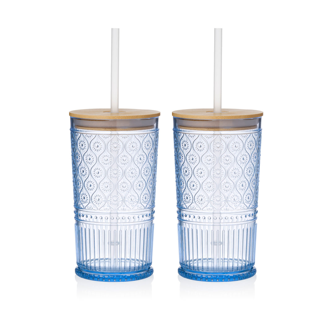 Claro Acrylic Blue Travel Tumbler, Set of 2 Godinger Acrylic, Acrylic Sippy Cup, All Barware, All Glassware, All Glassware & Barware, Barware, Blue, Blue Claro, Claro, Claro Acrylic, Claro Acrylic Blue, Claro Acrylic Blue Sippy Cup, Claro Blue Acrylic, Glassware & Barware, Sippy, To Go Cup, Travel Cup, Travel Tumbler Godinger