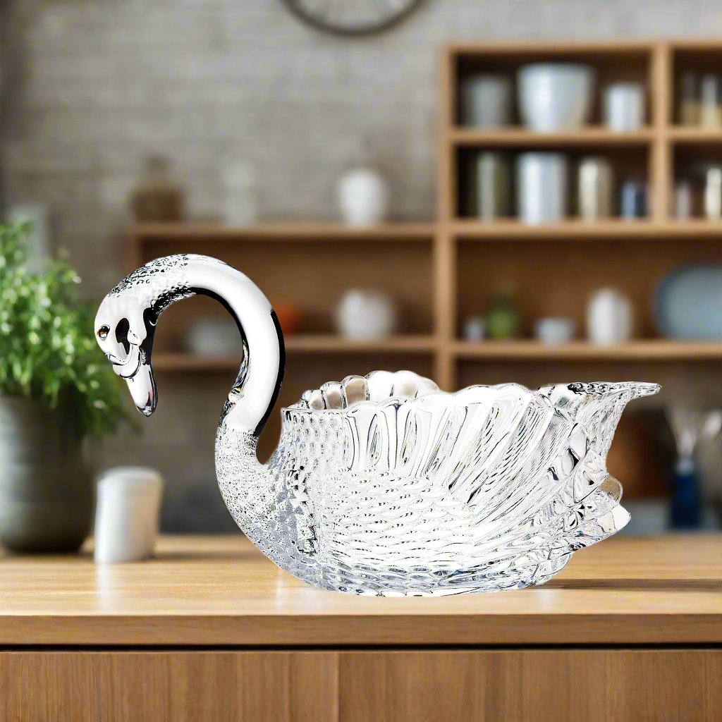 Swan Crystal Serving Bowl Godinger All Kitchen, Cut Crystal, Holiday, Kitchen, Serveware, Serving, Serving Bowl, Serving Bowls, Swan