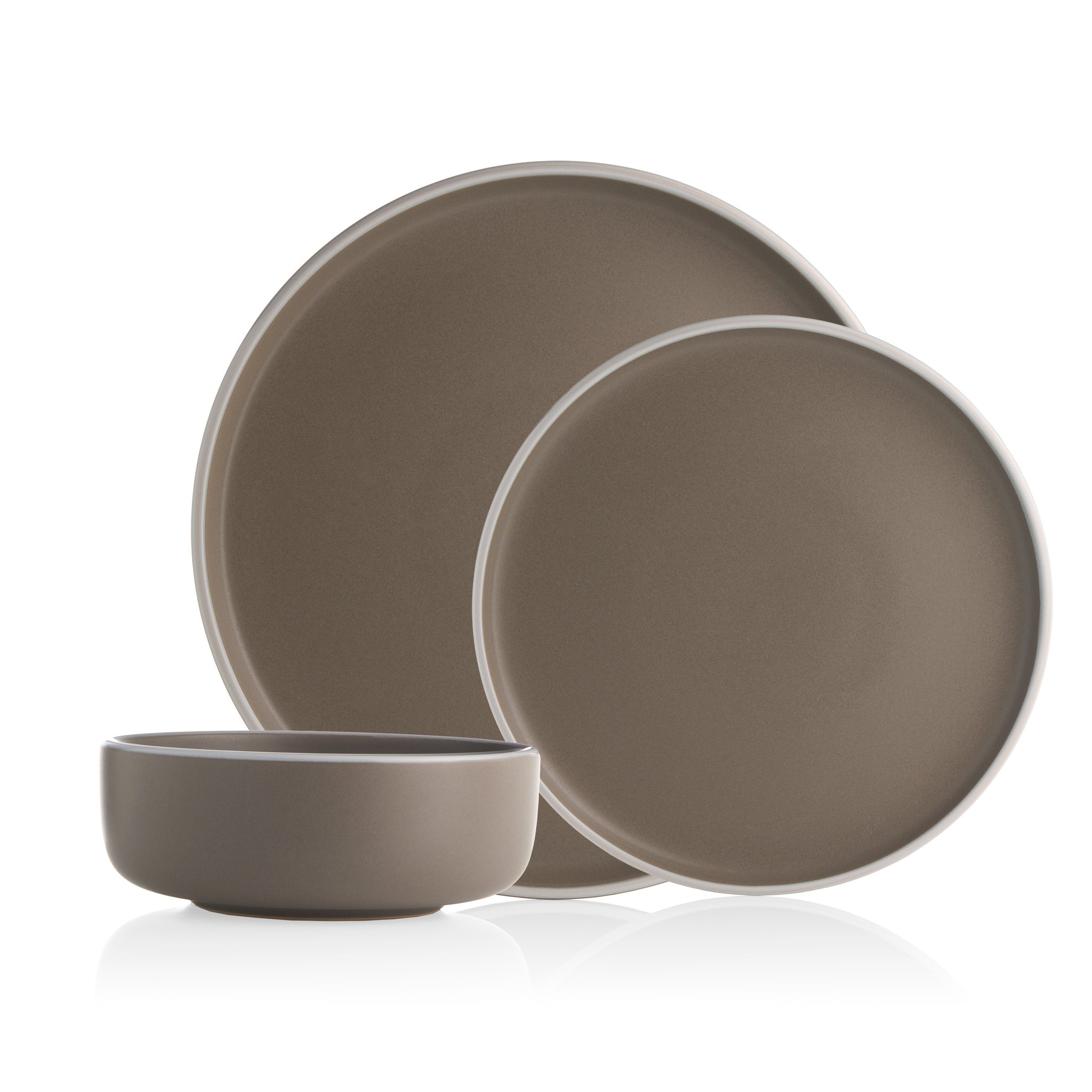 Sayville Speckled Dovetail Stoneware 12 Piece Dinnerware Set