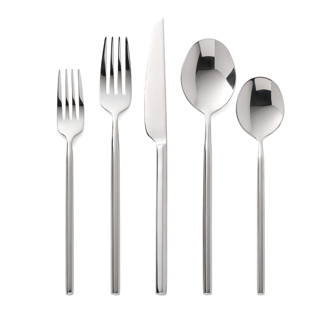 Esagono Mirrored 18/10 Stainless Steel 20 Piece Flatware Set, Service For 4 Godinger 18/10 Stainless Steel, 18/10 Stainless Steel Flatware, 20 Piece Set, All Flatware, All Flatware & Serveware, Esagono, Flatware, Flatware & Serveware, Flatware Set, Flatware Sets, Mirrored, Mirrored Stainless, Stainless, Stainless Steel Godinger