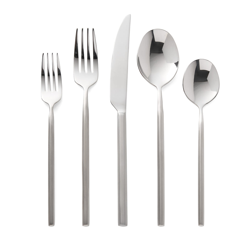 Esagono Matte 18/10 Stainless Steel 20 Piece Flatware Set, Service For 4 Godinger 18/10 Stainless Steel, 18/10 Stainless Steel Flatware, 20 Piece Set, All Flatware, All Flatware & Serveware, Esagono, Flatware, Flatware & Serveware, Flatware Set, Flatware Sets, Matte, Matte Stainless, Stainless, Stainless Steel Godinger