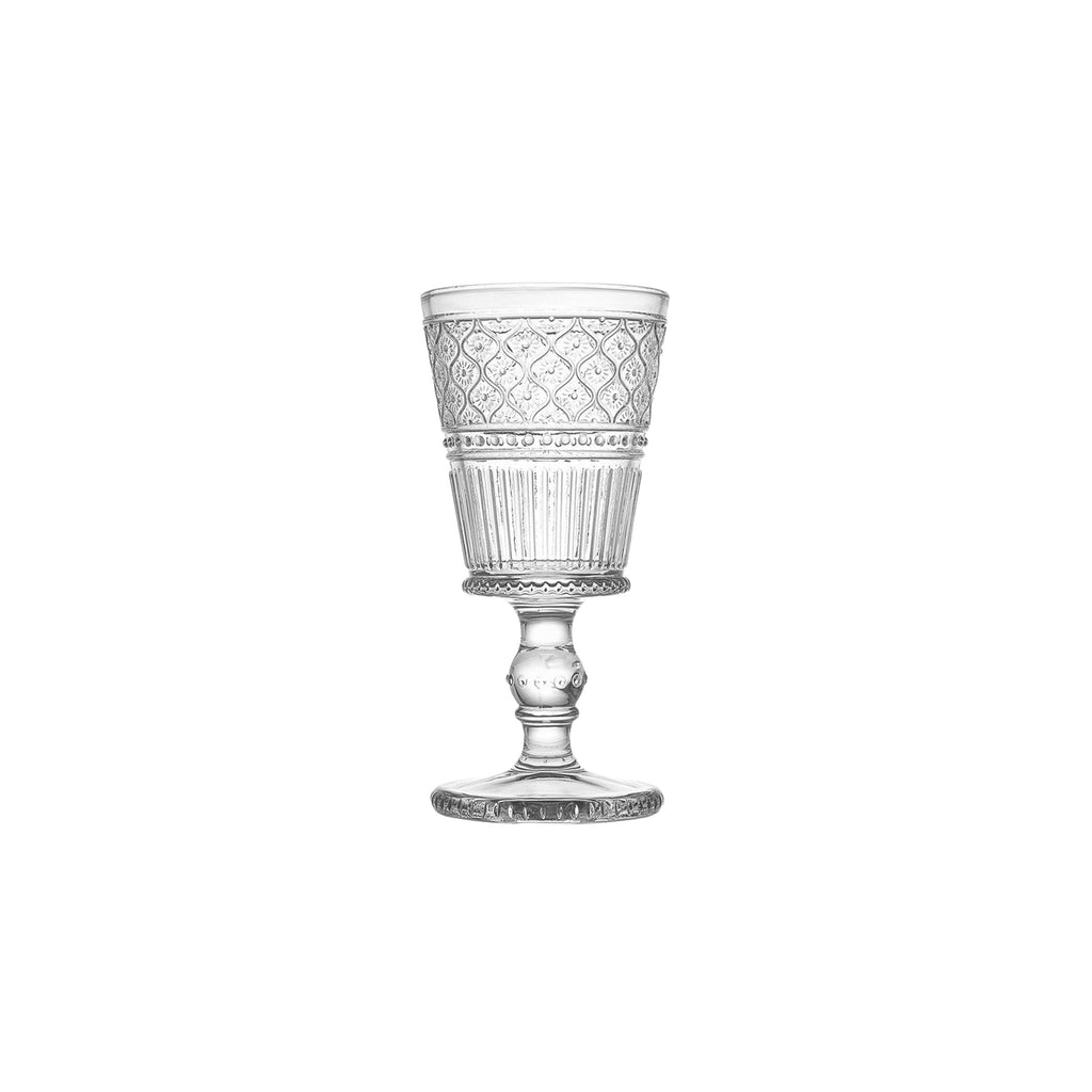 Claro Clear Goblet, Set of 4 Godinger All Barware, All Glassware, All Glassware & Barware, Champagne, Claro, Claro Goblet, Claro Goblet Set, Clear, Clear Claro, Embossed, Wine, Wine & Champagne