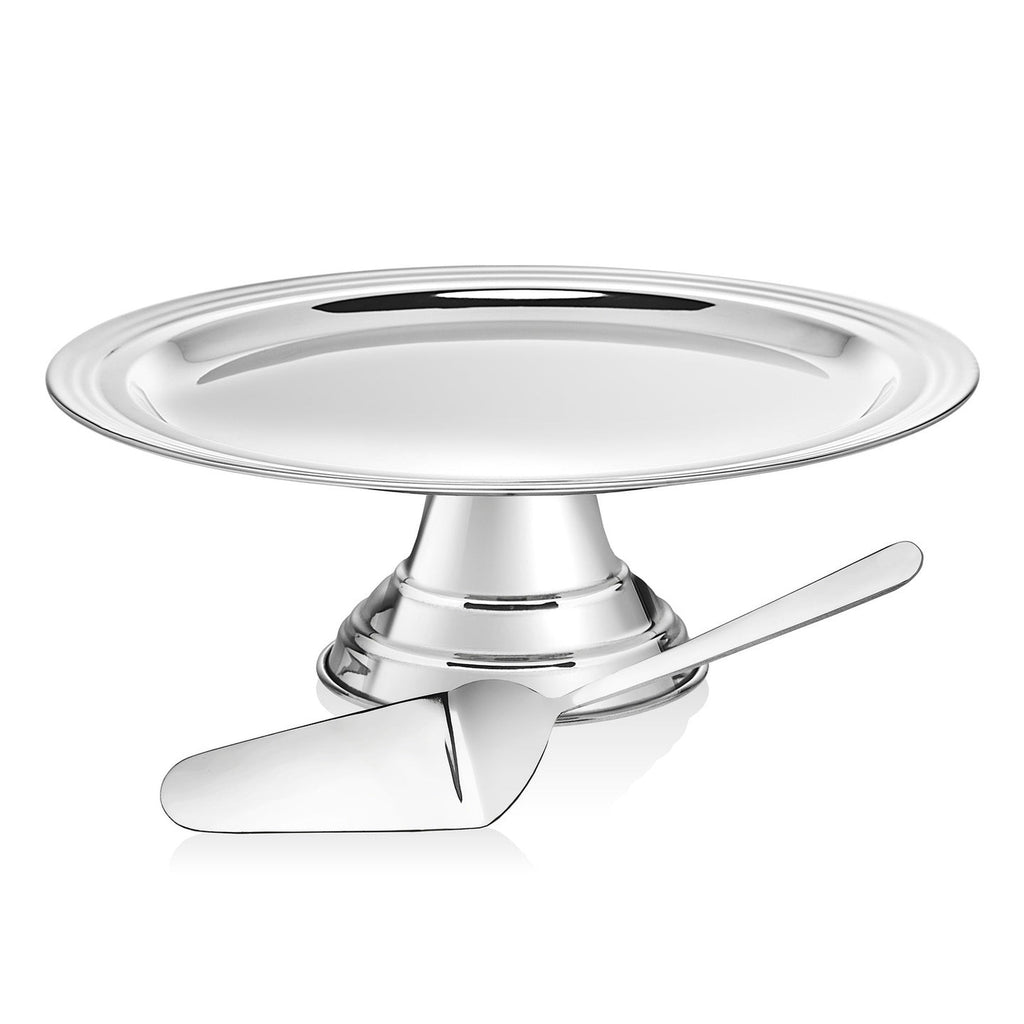Revere Footed Cake Stand with Server godinger