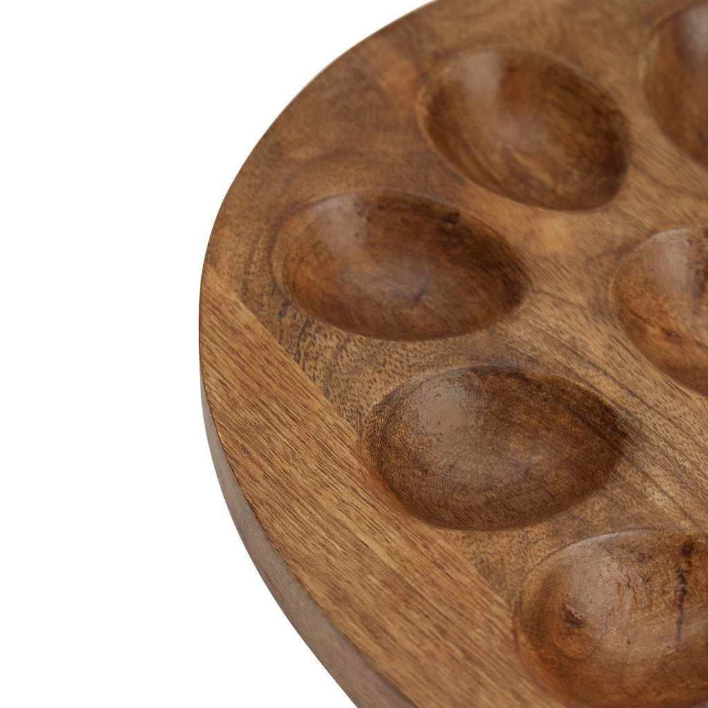 Ashley Reversible Oval Egg Tray and Cutting Board Godinger Acacia Wood, All Kitchen, Egg Tray, Natural, Serving Trays, Tray, Wood