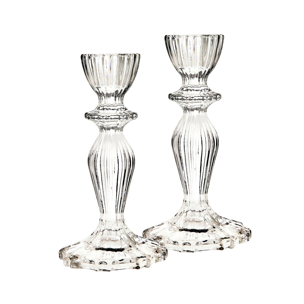 Atlantic Large Tapered Candlestick Set Godinger All Decor, Atlantic Tapered Candlestick, Candles & Candleholders, Clear, Decor, Tapered Candle Holder, Tapered Candlestick