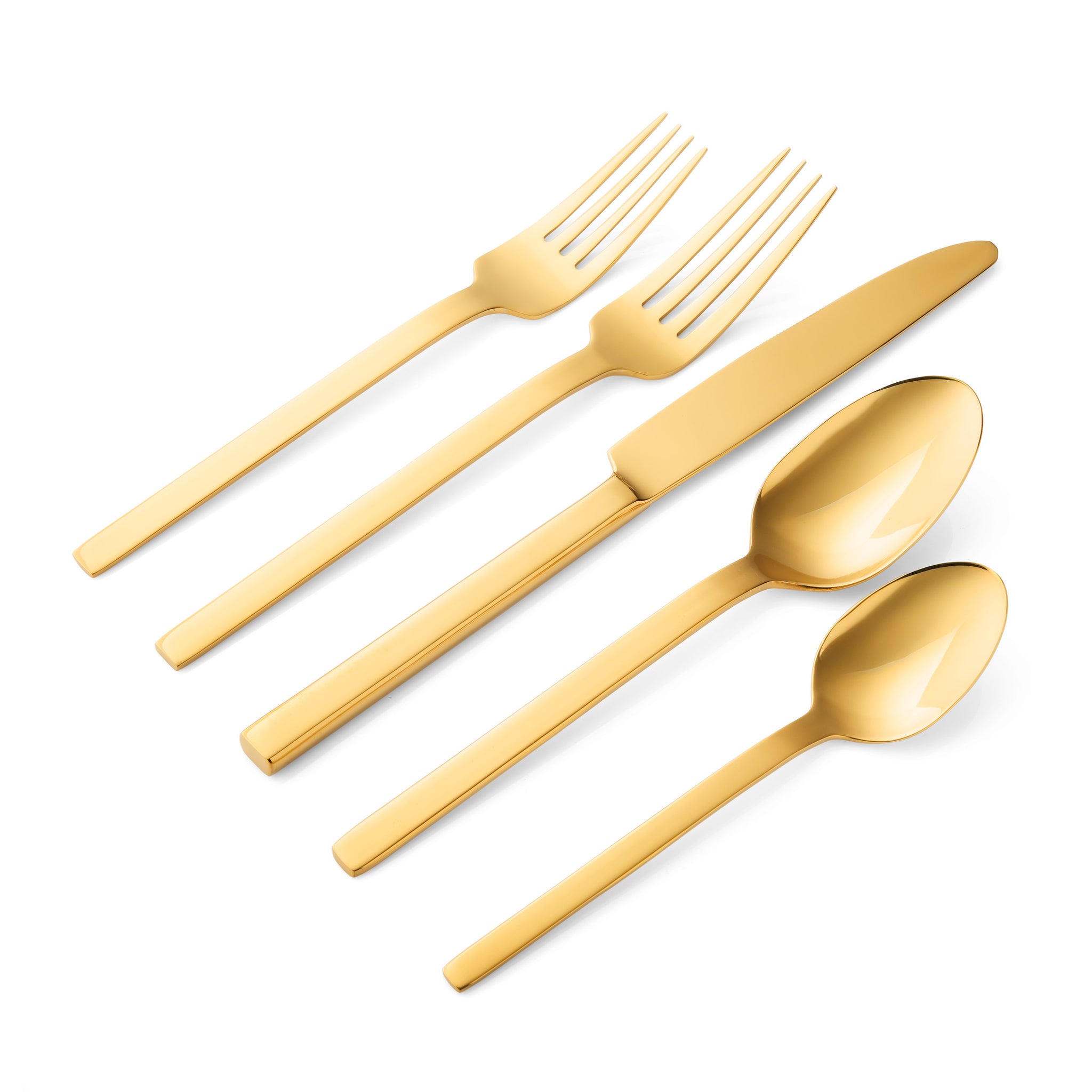 Atlas Mirrored Gold 18/0 Stainless Steel 20 Piece Flatware Set