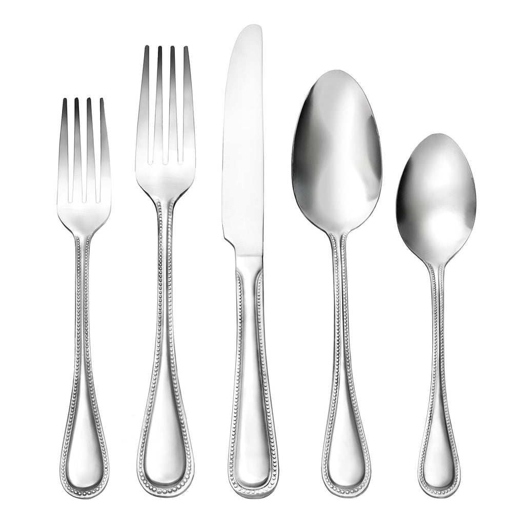 Bead Mirrored 18/0 Stainless Steel 20 Piece Flatware Set, Service For 4 Godinger 18/0 Stainless Steel, 18/0 Stainless Steel Flatware, 20 Piece Set, All Flatware & Serveware, Bead, Flatware Set, Flatware Sets, Service For 4, Stainless, Stainless Steel, Tableware