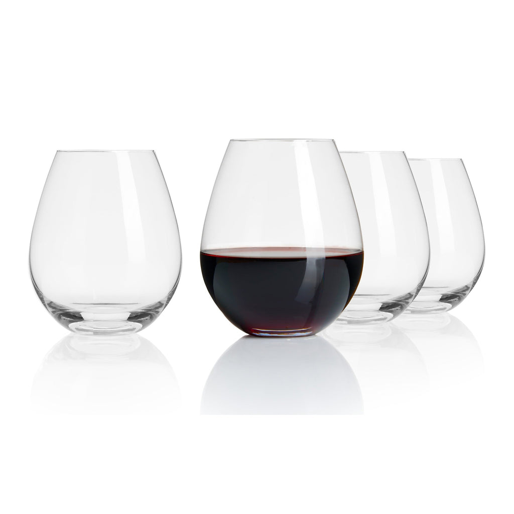 Braga Stemless Wine Glass, Set of 4 Godinger All Barware, All Glassware, All Glassware & Barware, Braga, Clear, Stemless