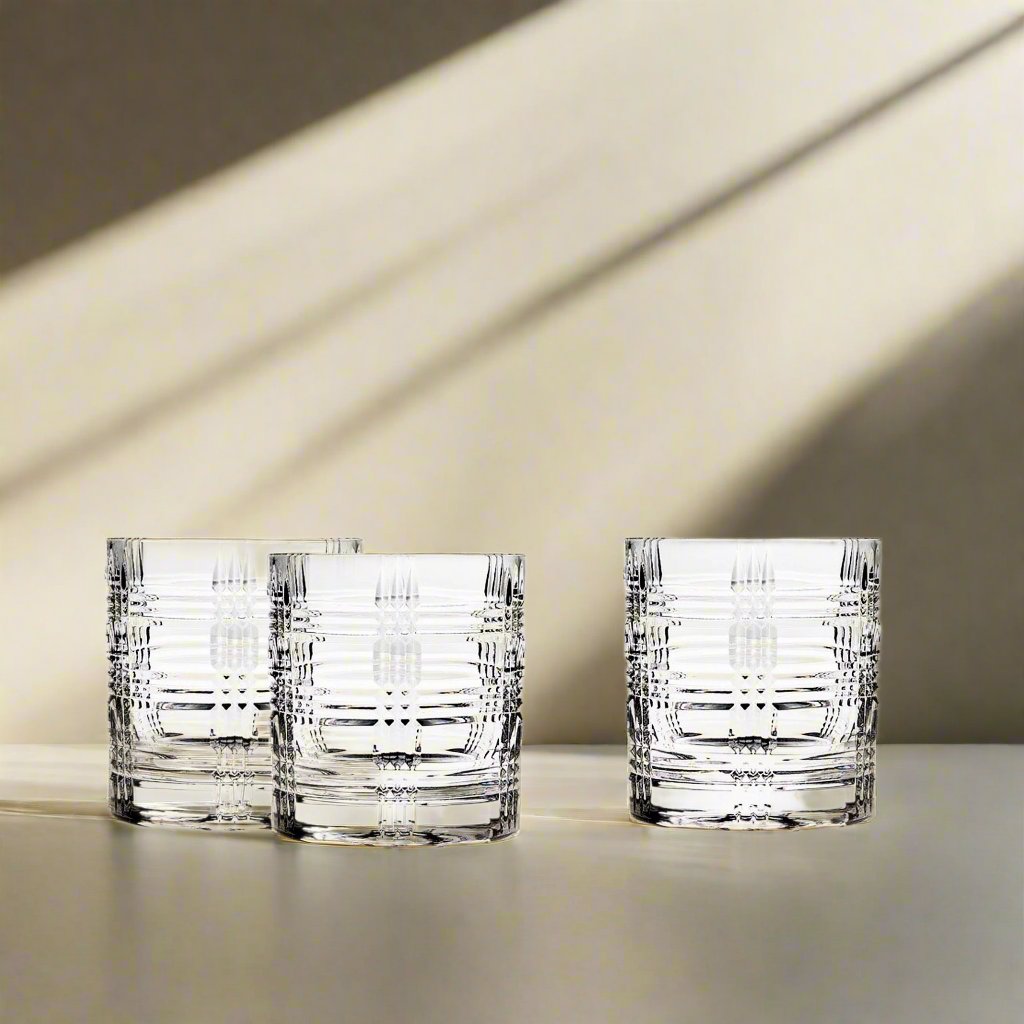 Brookfield Double Old Fashion Glass, Set of 4 Godinger All Barware, All Glassware, All Glassware & Barware, Brookfield, Clear, Cut Crystal, DOF, DOF & Highball, Double Old Fashion, Drinkware, Entertaining, Glassware, Whiskey Glass