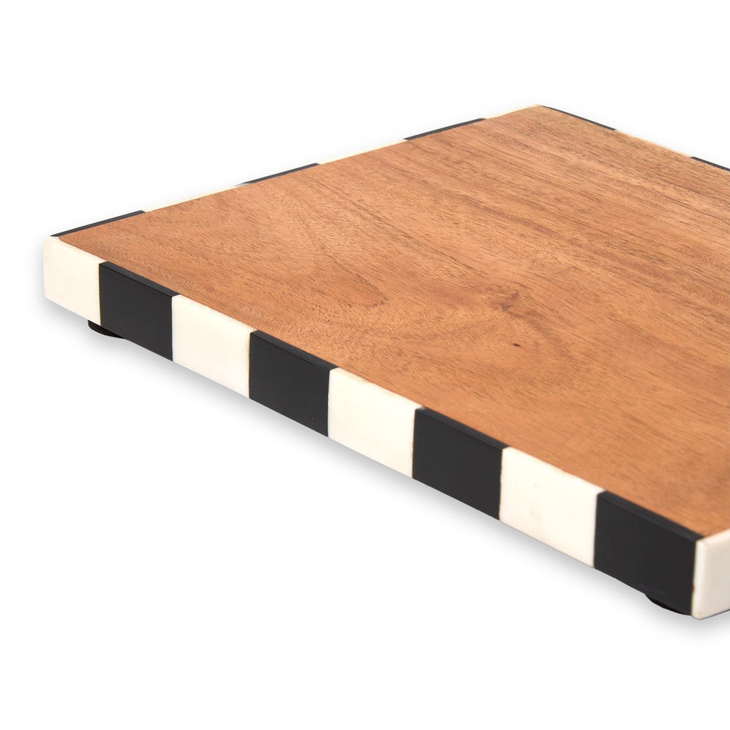 Chenonceau Checkerboard Cheese Board With Knife Godinger Acacia Wood, All Kitchen, Cheese Board, Chenonceau, Entertaining, Kitchen Tools, Serving, Serving & Cheese Boards, Serving Board, Serving Platter, Wood