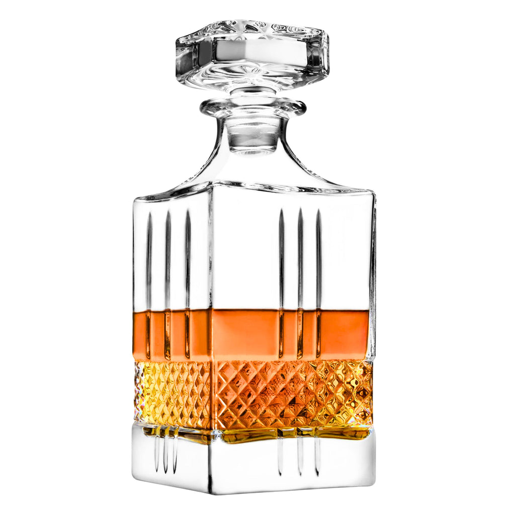 Claremont Whiskey Decanter Godinger All Glassware, All Glassware & Barware, Claremont, Clear, Cut Crystal, Decanter, Decanter & Decanter Sets