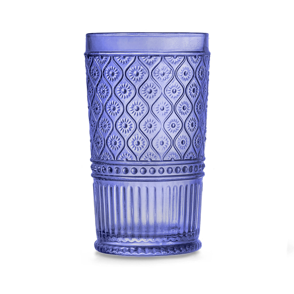 Claro Blue Highball, Set of 4 Godinger All Barware, All Glassware, All Glassware & Barware, Blue, Blue Claro, Claro, Claro Highball, Claro Hightball Set, DOF & Highball, Embossed, Glassware & Barware, Highball, Highball Set Godinger
