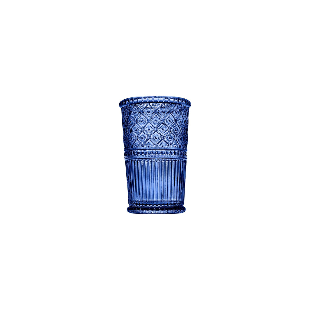 Claro Blue Tumbler, Set of 4 Godinger Blue, Blue Claro, Claro, Claro Tumbler Set, Embossed, Tumbler, Tumbler Set