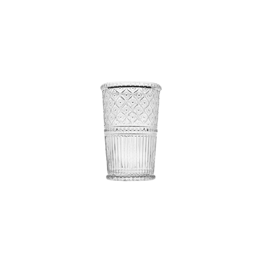 Claro Clear Tumbler, Set of 4 Godinger Claro, Claro Tumbler Set, Clear, Clear Claro, Embossed, Green Claro, Tumbler, Tumbler Set