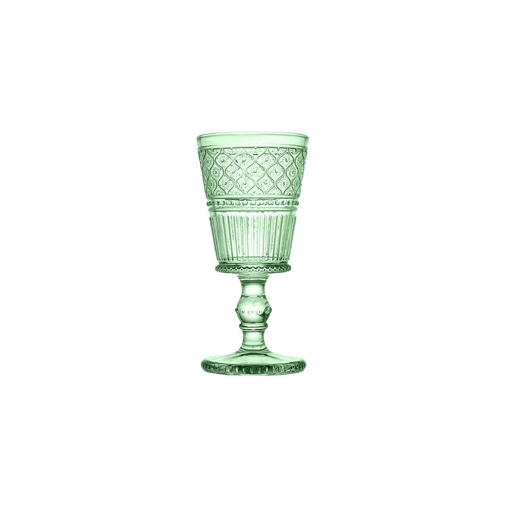 Claro Green Goblet, Set of 4 Godinger All Barware, All Glassware, All Glassware & Barware, Champagne, Claro, Claro Goblet, Claro Goblet Set, Embossed, Green, Green Claro, Wine, Wine & Champagne