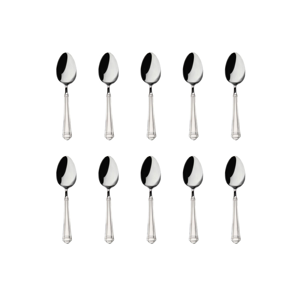 Crete Sandblast Mirrored 18/0 Stainless Steel Teaspoon, Set of 10 Godinger 18/0 Stainless Steel, 18/0 Stainless Steel Flatware, All Flatware & Serveware, Crete Sandblast, Flatware Set, Flatware Sets, Stainless Steel, Tableware