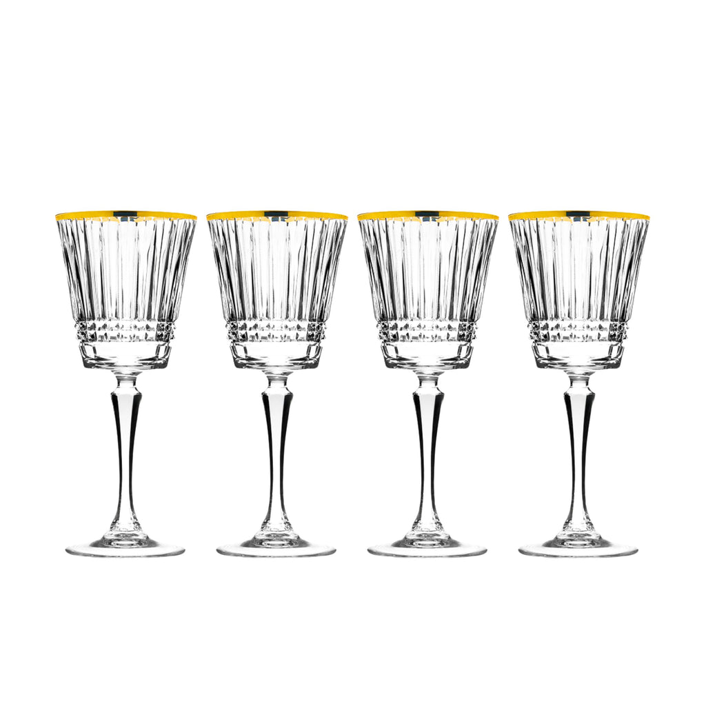 Cristine Gold Rim Red Wine Glass, Set of 4 Godinger All Barware, All Glassware, All Glassware & Barware, Cristine, Italy, Red Wine Glass, Wine, Wine & Champagne, Wine Glass