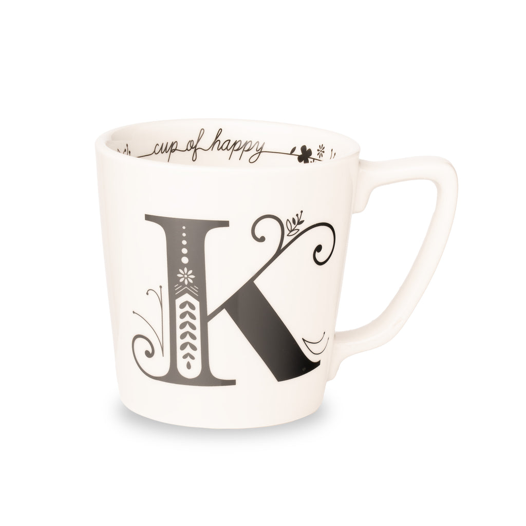 Cup of Happy Letter Mug K Godinger All Dining, Coffee, Coffee Mug, Dining, Mugs, Mugs & Teacups, White