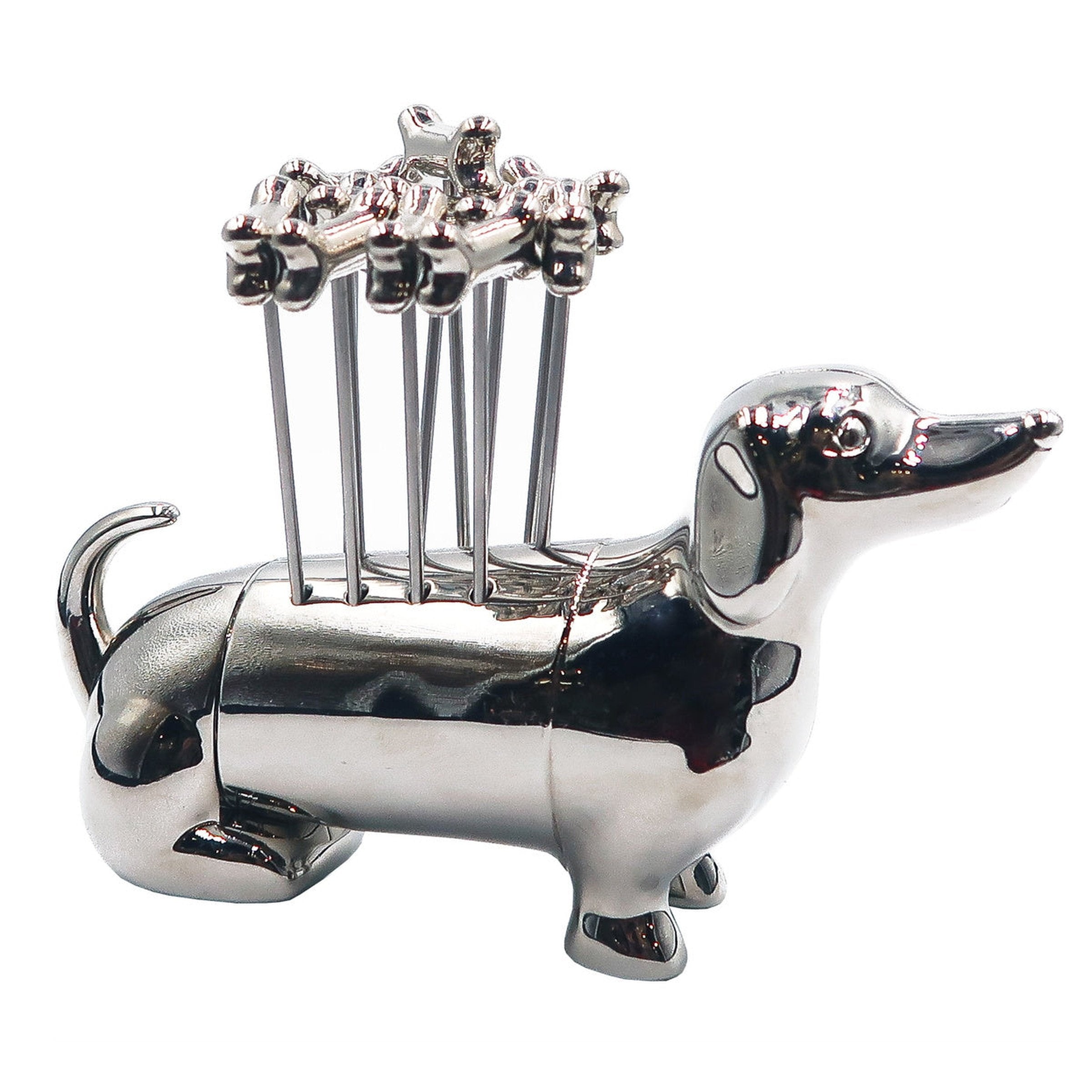 Dachshund Cocktail Pick & Stand Set – Godinger