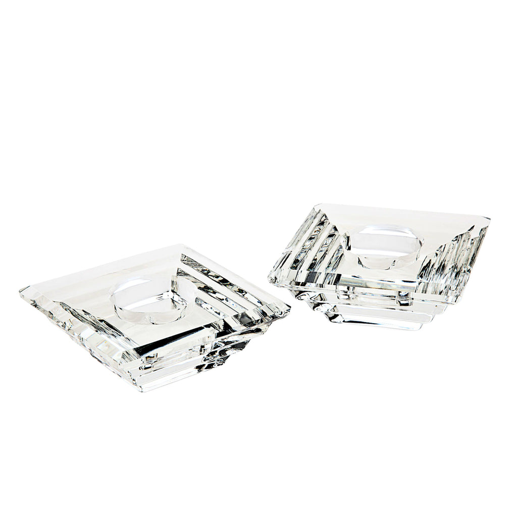 Deco Tealight Candle Holder Set Godinger All Decor, Candles & Candleholders, Clear, Deco, Deco Tealight Candle Holder, Decor, Tealight, Tealight Candle Holder, Tealight Holder