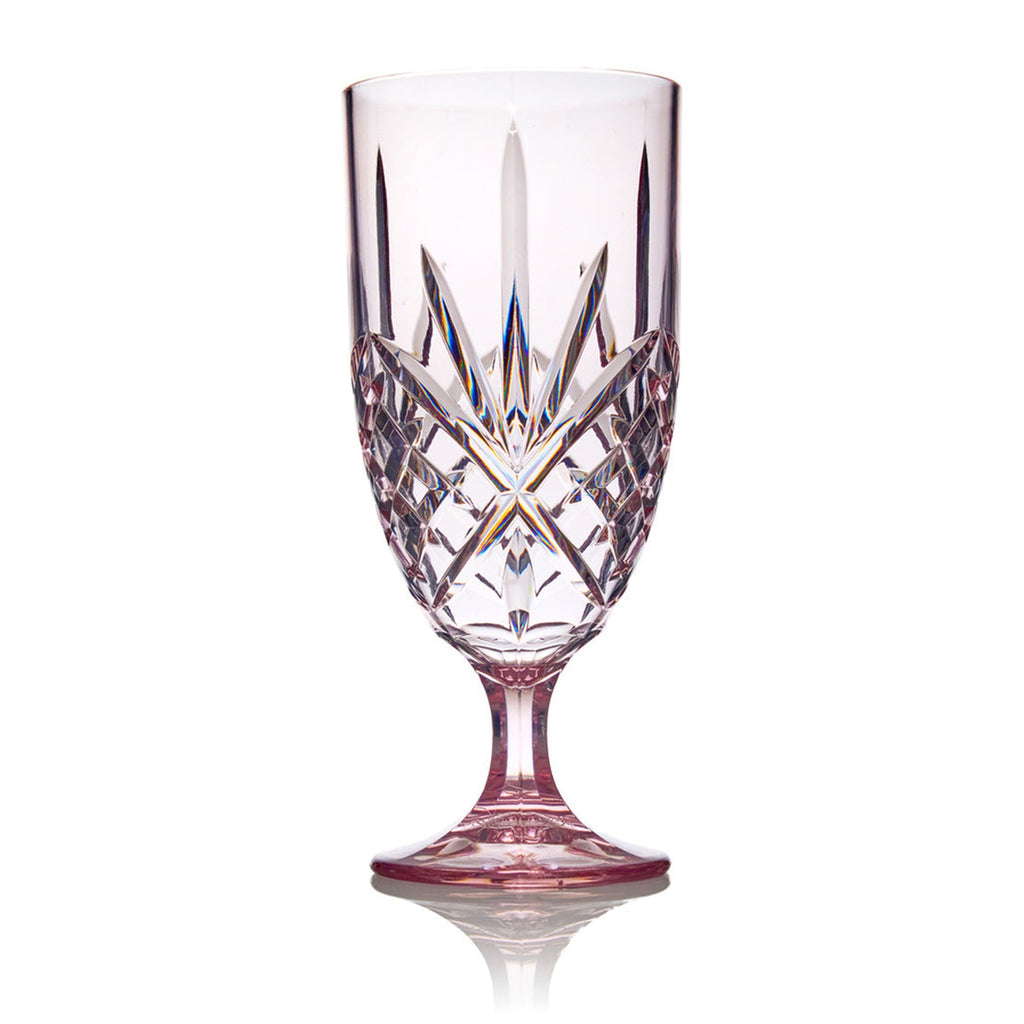 Dublin Acrylic Blush Water Goblet Godinger Acrylic, All Glassware & Barware, Blush, Dublin, Glassware & Barware, Wine & Champagne