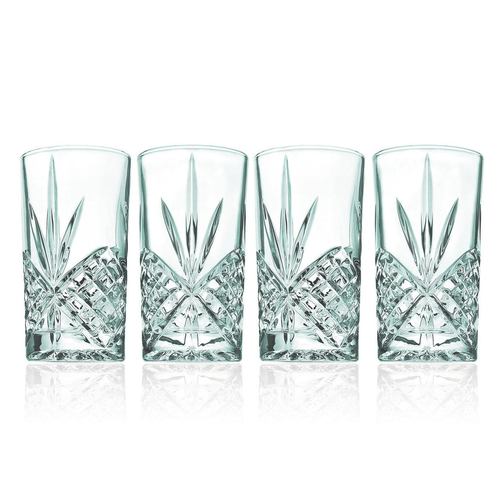 Dublin Acrylic Seafoam Highball, Set of 4 Godinger Acrylic, All Glassware & Barware, Dublin, Dublin Glassware, Glassware & Barware, Highball, Highball Set, Outdoor, Seafoam