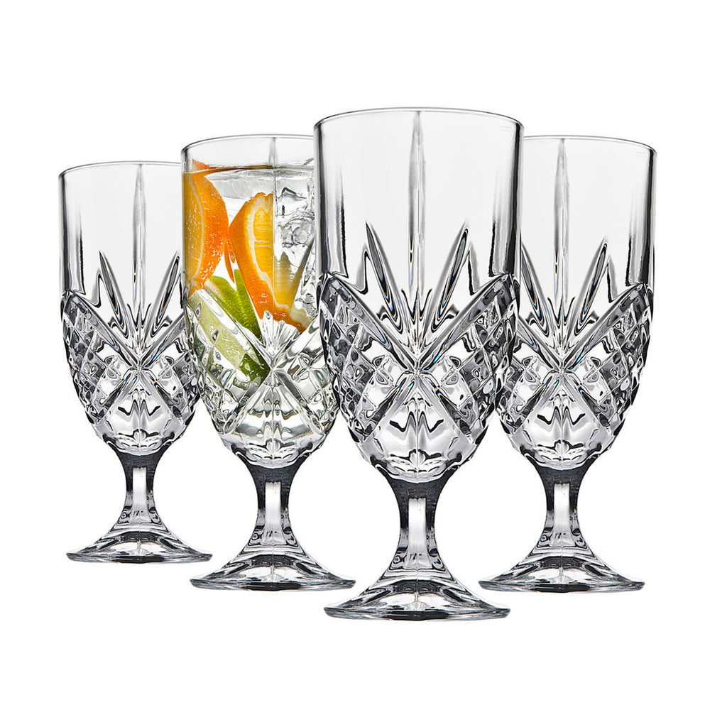 Dublin Acrylic Water Goblet, Set of 4 Godinger Acrylic, All Glassware & Barware, Clear, Dublin, Glassware & Barware, Wine & Champagne