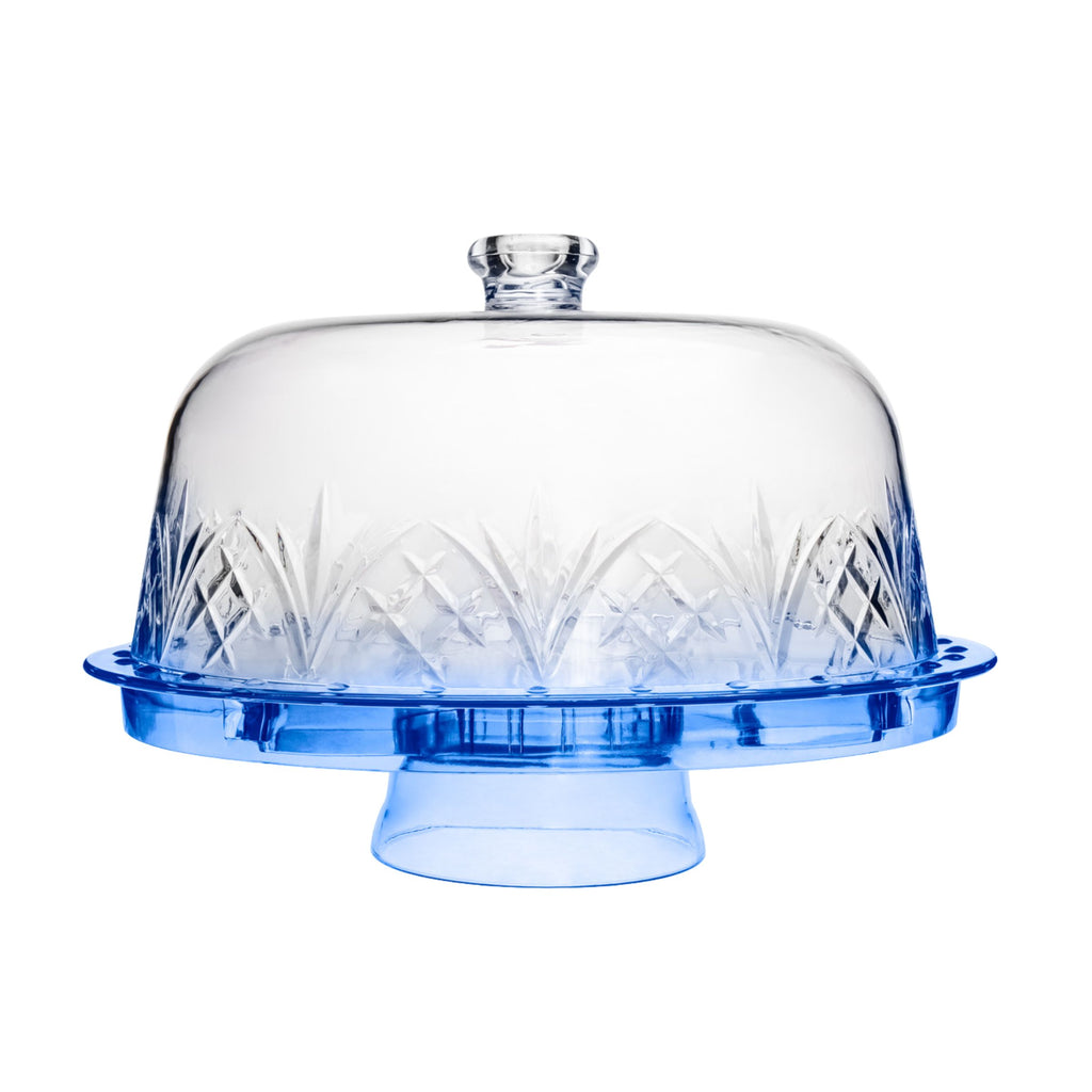 Dublin Blue Acrylic 6 In 1 Cake Dome Godinger Acrylic, All Kitchen, Blue, Dublin, Dublin Acrylic, Dublin Acrylic 6 In 1 Cake Dome, Dublin Acrylic Cake Dome, Dublin Kitchen, Kitchen, Outdoor, Outdoor Serving, Specialty, Specialty Serving