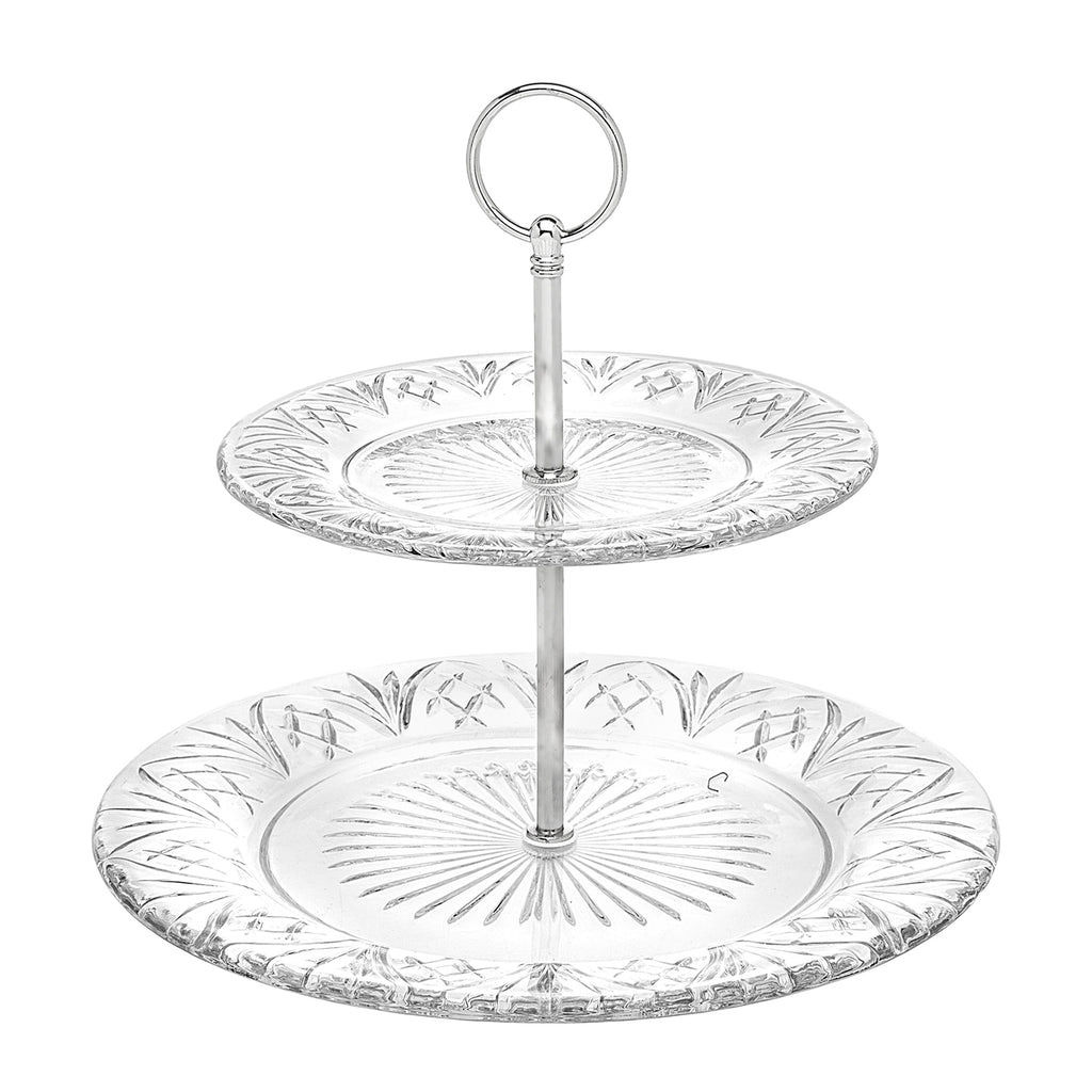 Dublin Crystal 2 Tiered Stand Godinger All Kitchen, Cut Crystal, Dublin Kitchen, Kitchen, Specialty Serving