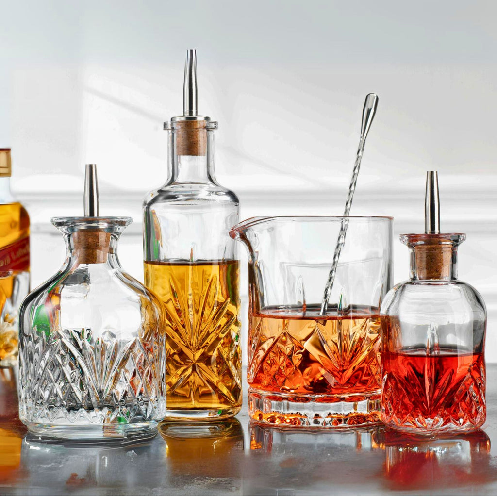 Dublin Crystal Bitters Set Godinger All Barware, All Glassware, All Glassware & Barware, Barware, Bitters, Bitters Set, Crystal, Cut Crystal, Dublin, Dublin Crystal, Dublin Glassware, Glassware & Barware