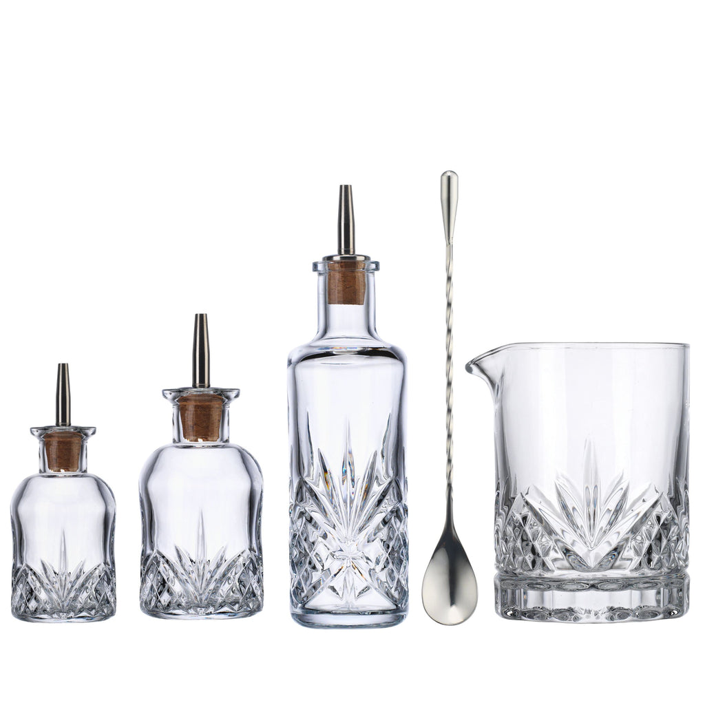 Dublin Crystal Bitters Set Godinger All Barware, All Glassware, All Glassware & Barware, Barware, Bitters, Bitters Set, Crystal, Cut Crystal, Dublin, Dublin Crystal, Dublin Glassware, Glassware & Barware