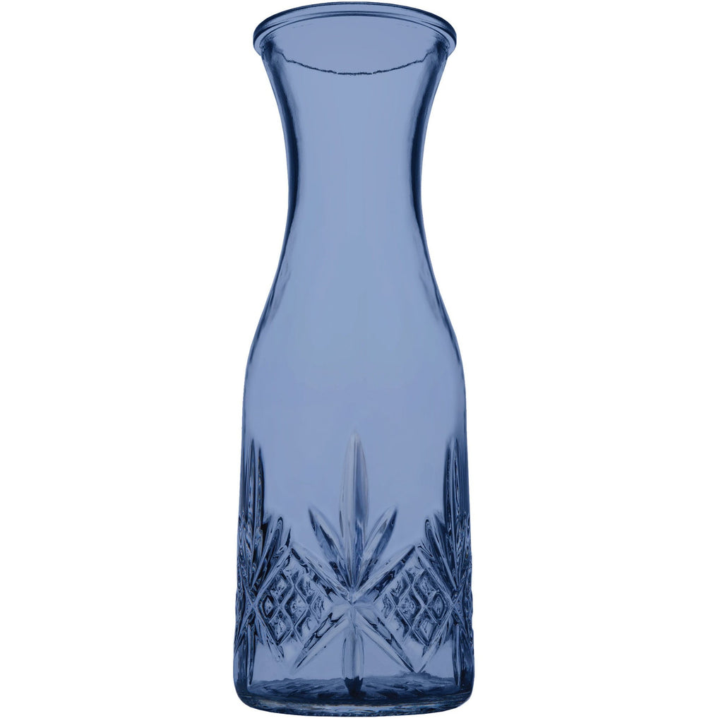 Dublin Crystal Blue Carafe Godinger All Glassware, All Glassware & Barware, Blue, Carafe, Cut Crystal, Decanter & Decanter Sets, Dublin, Dublin Glassware