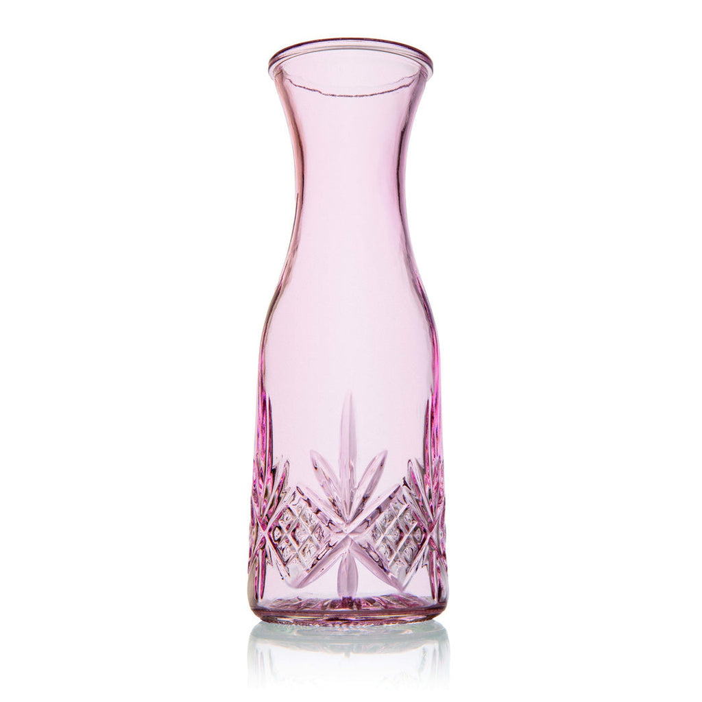 Dublin Crystal Blush Carafe Godinger All Glassware, All Glassware & Barware, Blush, Carafe, Cut Crystal, Decanter & Decanter Sets, Dublin, Dublin Glassware, Pink