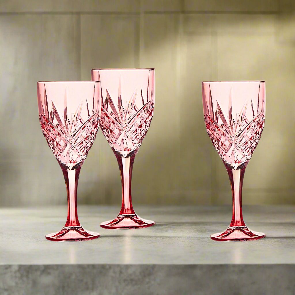 Dublin Crystal Blush Goblet Glass, Set of 4 Godinger All Barware, All Glassware, All Glassware & Barware, Blush, Champagne, Dublin, Dublin Crystal, Dublin Glassware, Glassware, Goblet, Wine, Wine & Champagne