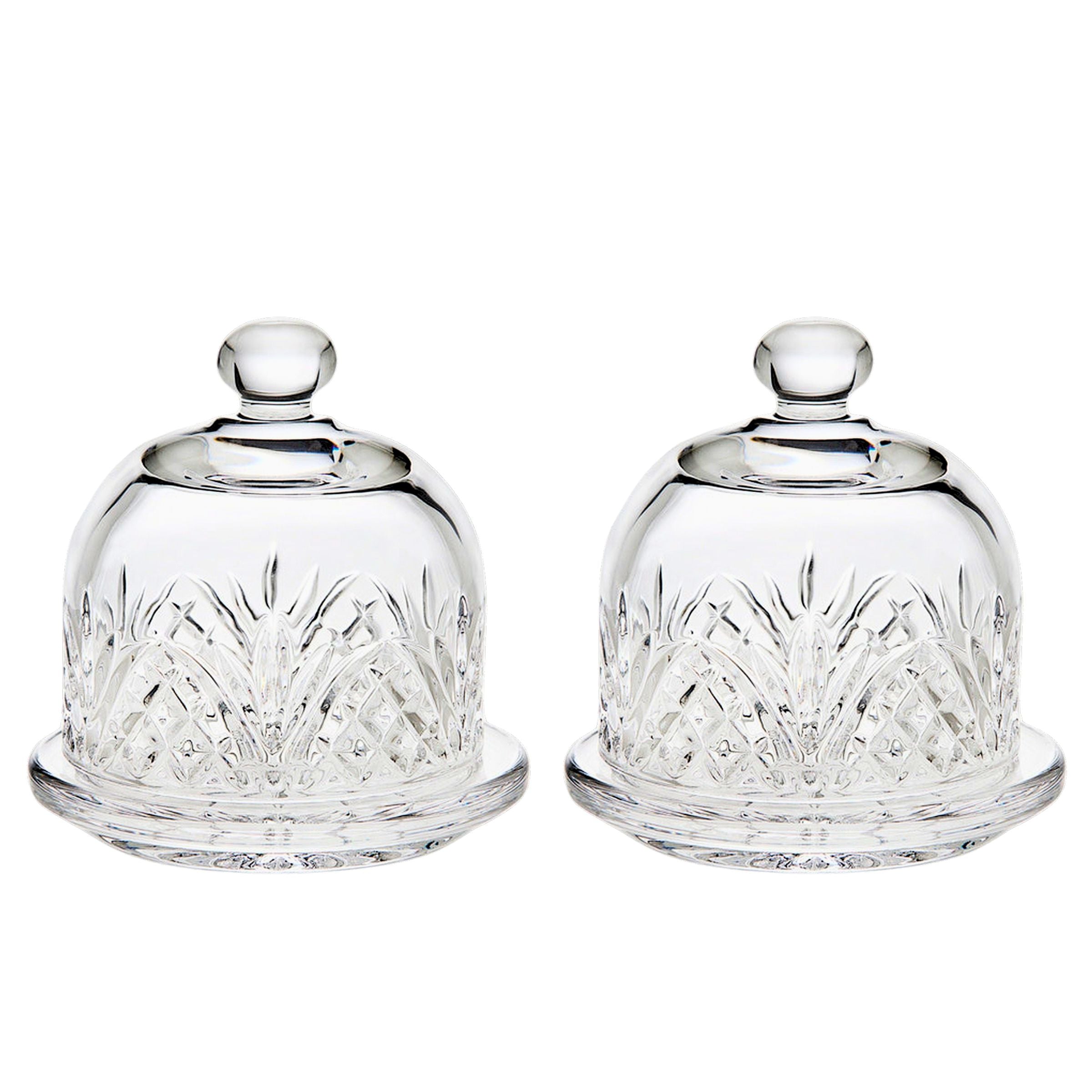 Dublin Crystal Butter Dome Set
