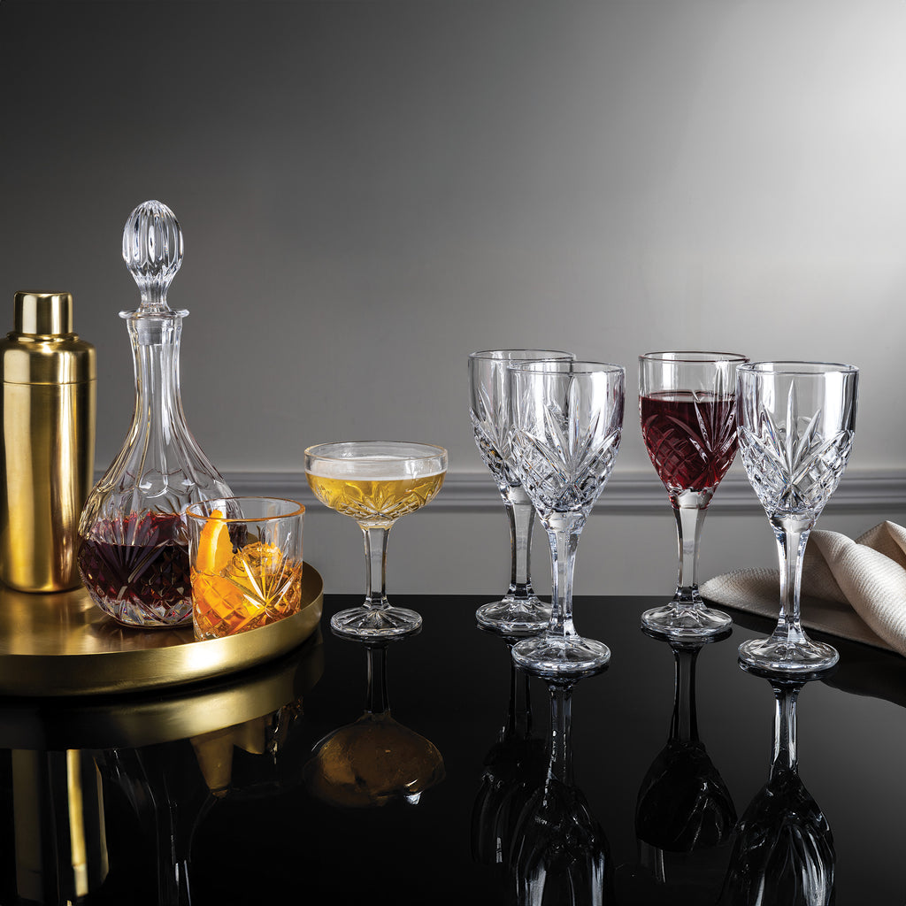 Dublin Crystal Goblet, Set of 4 Godinger All Barware, All Glassware, All Glassware & Barware, Dublin, Dublin Glassware, Goblet, Red Wine, Red Wine Glass