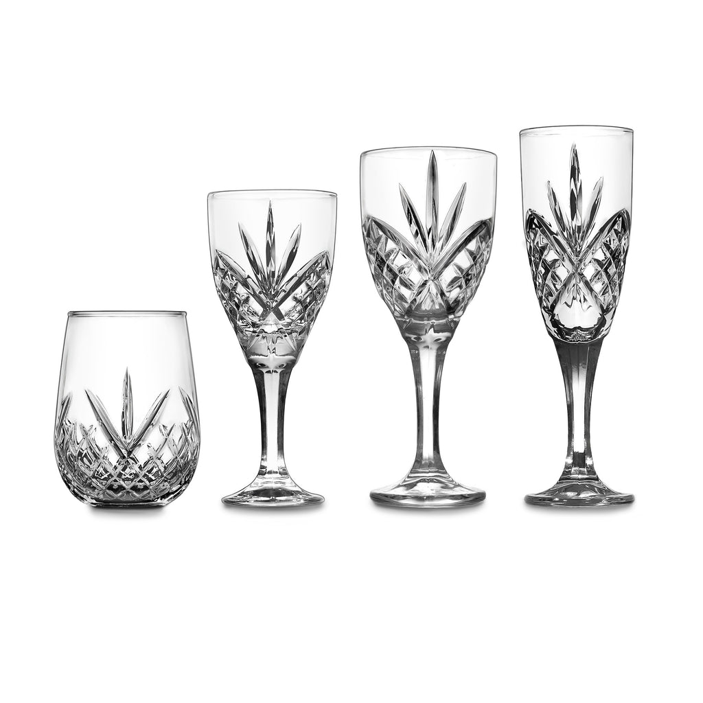 Dublin Crystal Goblet, Set of 4 Godinger All Barware, All Glassware, All Glassware & Barware, Dublin, Dublin Glassware, Goblet, Red Wine, Red Wine Glass