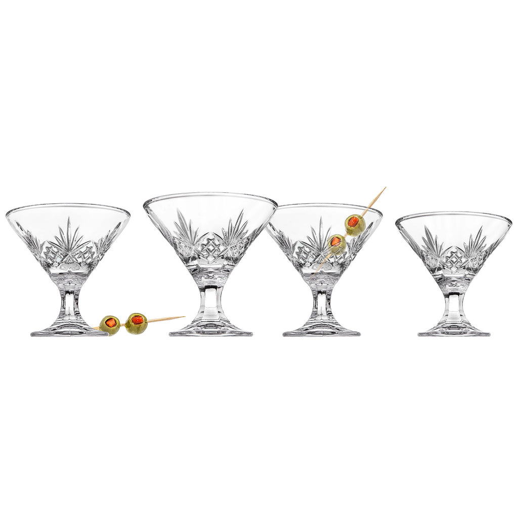 Dublin Crystal Martini, Set of 4 Godinger All Glassware, All Glassware & Barware, Clear, Crystal, Cut Crystal, Dublin, Dublin Crystal, Dublin Kitchen, Martini & Coupes