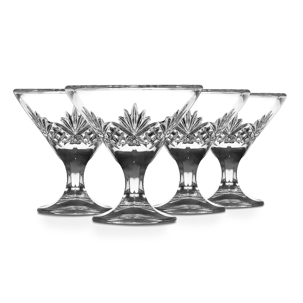 Dublin Crystal Martini, Set of 4 Godinger All Glassware, All Glassware & Barware, Clear, Crystal, Cut Crystal, Dublin, Dublin Crystal, Dublin Kitchen, Martini & Coupes
