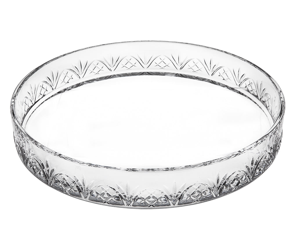 Dublin Crystal Round Serving Tray Godinger All Kitchen, Clear, Dublin, Dublin Kitchen, Kitchen, Serving Trays, Tray, Trays