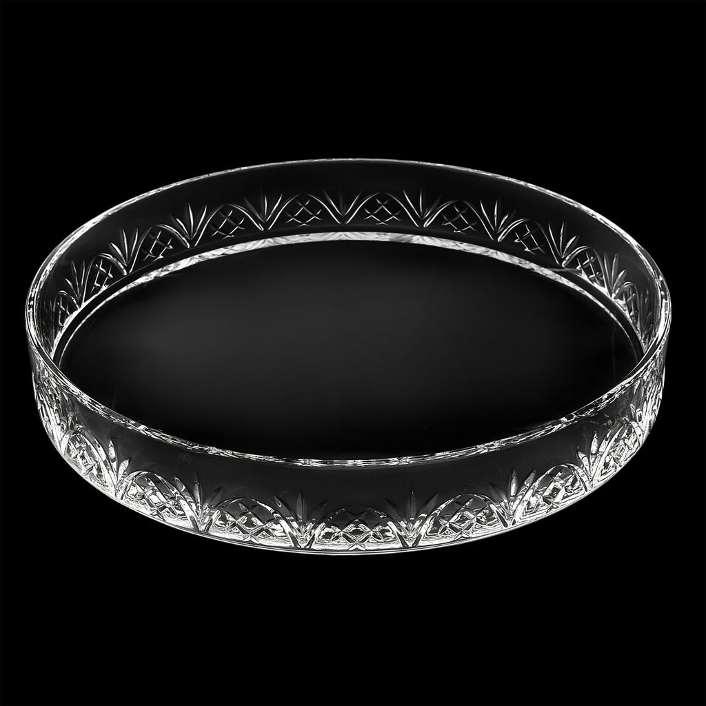 Dublin Crystal Round Serving Tray Godinger All Kitchen, Clear, Dublin, Dublin Kitchen, Kitchen, Serving Trays, Tray, Trays
