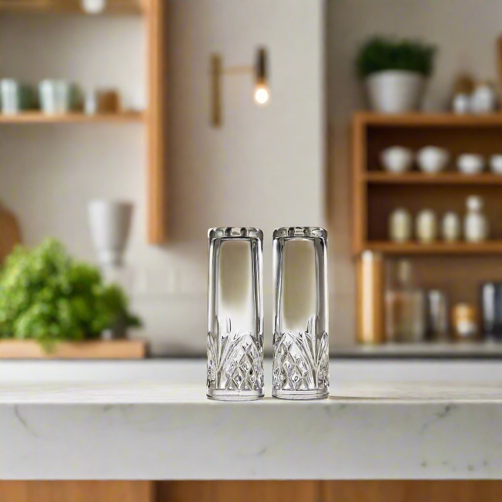 Dublin Crystal Salt & Pepper Shaker Set Godinger All Kitchen, Clear, Crystal, Cut Crystal, Dublin, Dublin Crystal, Dublin Kitchen, Salt & Pepper