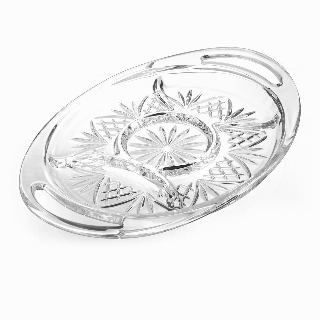 Dublin Crystal Serving Platter Godinger All Kitchen, Crystal, Cut Crystal, Dublin, Dublin Kitchen, Entertaining, Kitchen Tools, Platter, Serving, Serving Platter, Serving Platters
