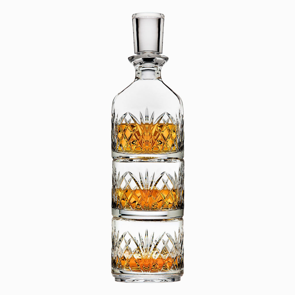 Dublin Crystal Stacking Decanter Godinger All Glassware, All Glassware & Barware, Decanter, Decanter & Decanter Sets, Dublin, Dublin Glassware