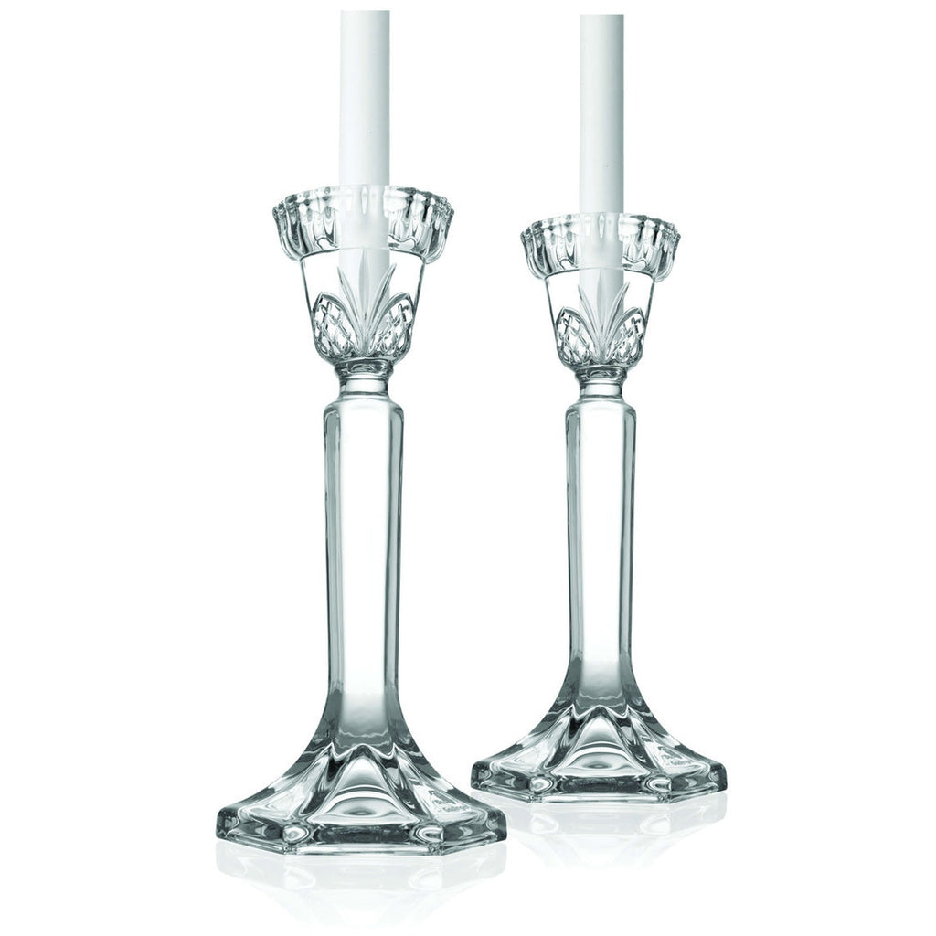 Dublin Crystal Tapered Candlestick Set Godinger All Decor, Candles & Candleholders, Clear, Cut Crystal, Decor, Tapered, Tapered Candle Holder