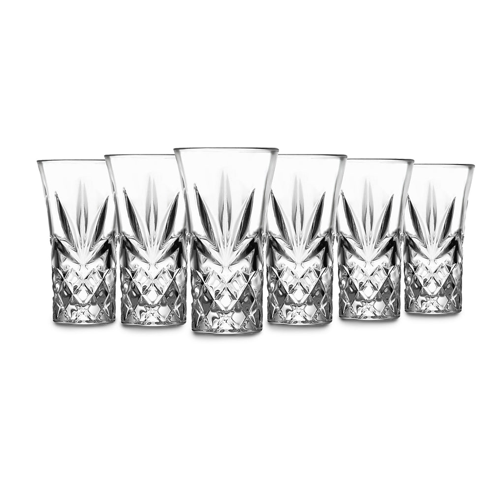 Dublin Crystal Vodka Shooters, Set of 6 Godinger All Barware, All Glassware, All Glassware & Barware, Clear, Cut Crystal, Dublin Glassware, Shot Glasses
