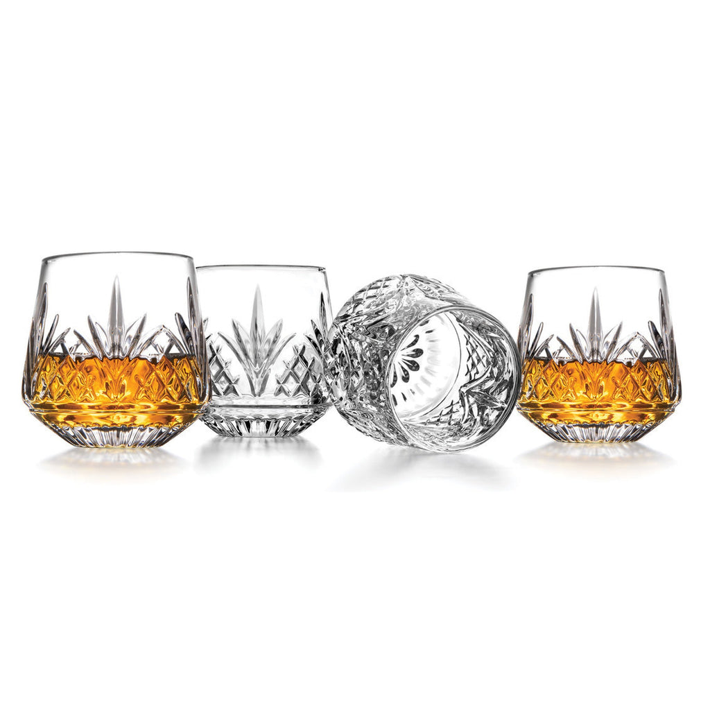 Dublin Crystal Whiskey, Set of 4 Godinger All Glassware, All Glassware & Barware, Clear, Cut Crystal, DOF, DOF & Highball, Dublin, Dublin Crystal, Dublin Glassware