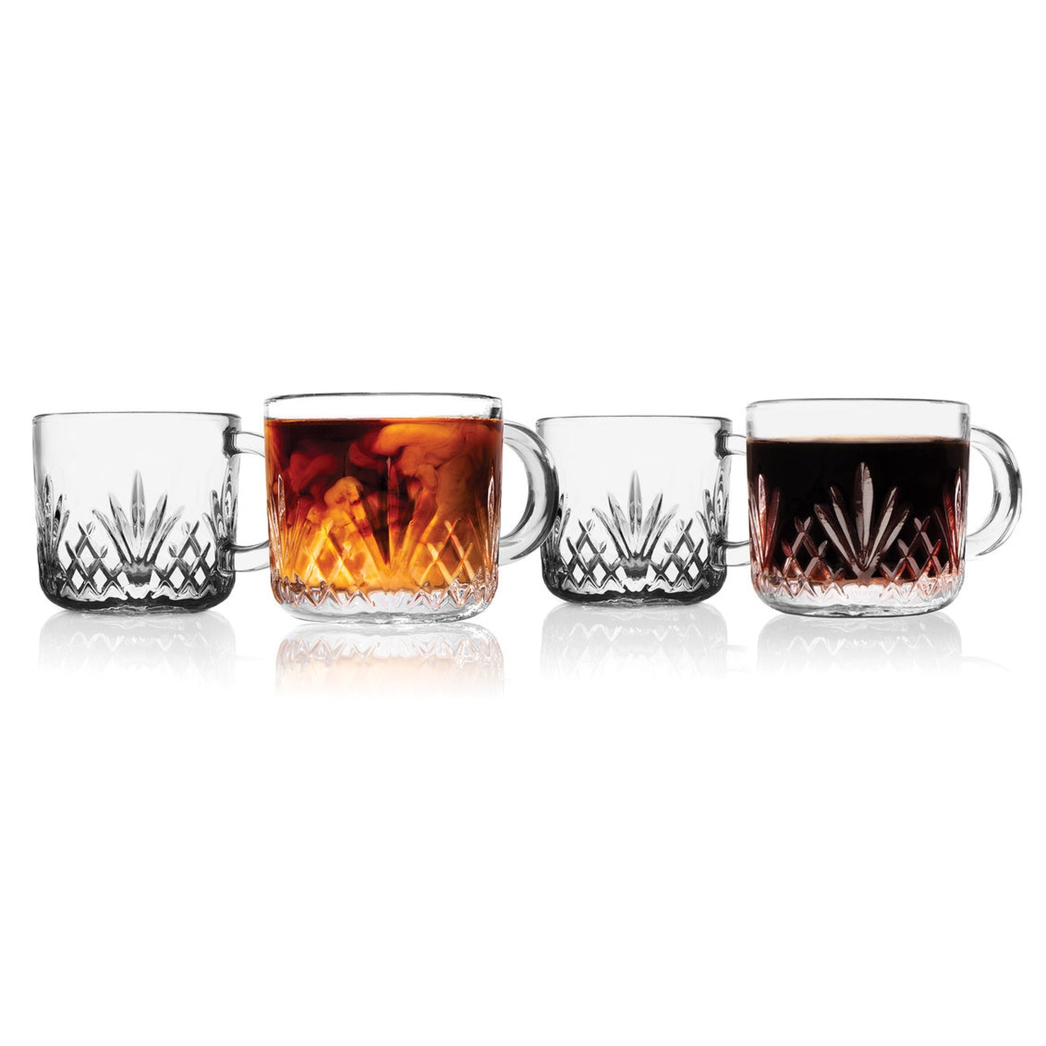 1972 cognac drinking glass gold tr Vintage Gold Striped Old Fashioned Glasses Set