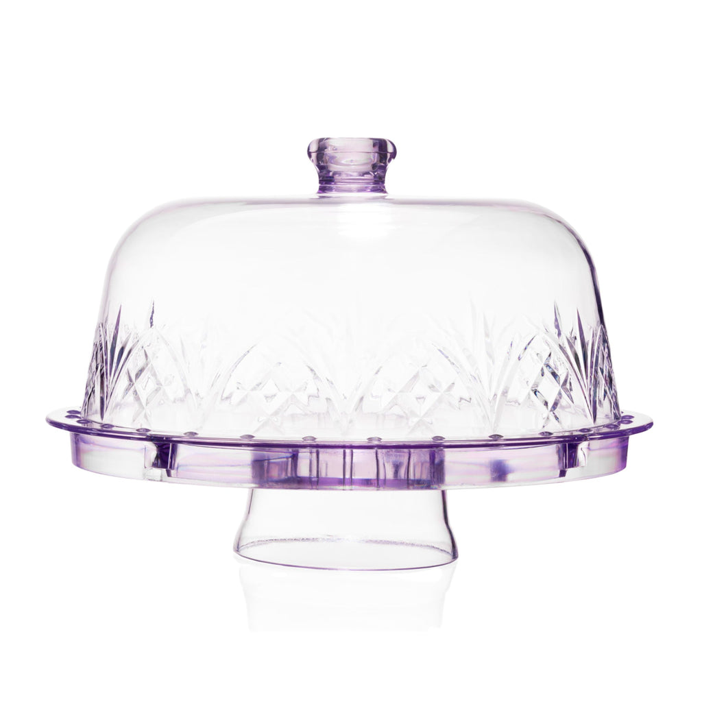 Dublin Lavender Acrylic 6 In 1 Cake Dome Godinger Acrylic, All Kitchen, Dublin, Dublin Acrylic, Dublin Acrylic 6 In 1 Cake Dome, Dublin Acrylic Cake Dome, Dublin Kitchen, Kitchen, Lavender, Outdoor, Outdoor Serving, Specialty, Specialty Serving