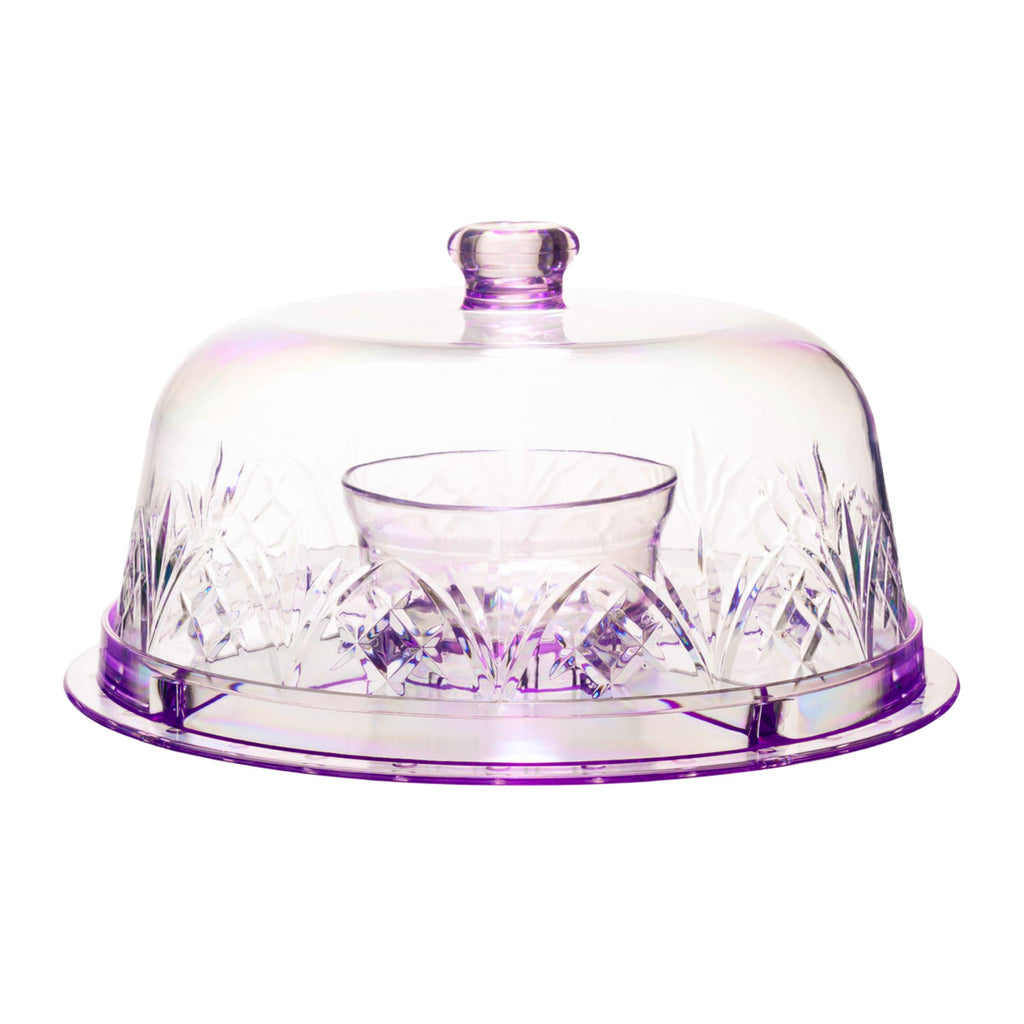 Dublin Lavender Acrylic 6 In 1 Cake Dome Godinger Acrylic, All Kitchen, Dublin, Dublin Acrylic, Dublin Acrylic 6 In 1 Cake Dome, Dublin Acrylic Cake Dome, Dublin Kitchen, Kitchen, Lavender, Outdoor, Outdoor Serving, Specialty, Specialty Serving